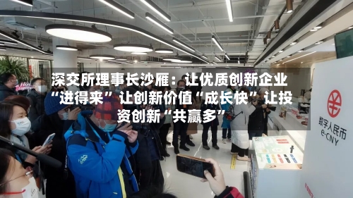 深交所理事长沙雁：让优质创新企业“进得来” 让创新价值“成长快	” 让投资创新“共赢多”-第2张图片
