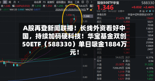 A股再登新闻联播！长线外资看好中国，持续加码硬科技！华宝基金双创50ETF（588330）单日吸金1884万元！-第2张图片