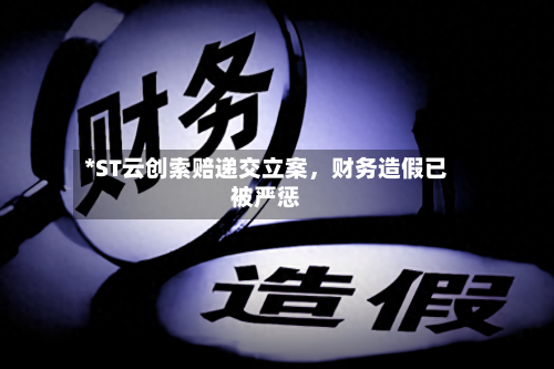 *ST云创索赔递交立案，财务造假已被严惩-第2张图片