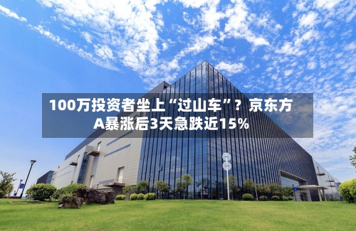 100万投资者坐上“过山车	”？京东方A暴涨后3天急跌近15%-第2张图片