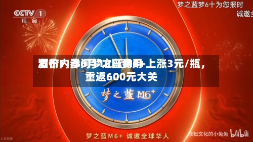 酒价内参6月16日费用发布：洋河梦之蓝M6+上涨3元/瓶，重返600元大关-第2张图片