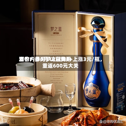 酒价内参6月16日费用发布：洋河梦之蓝M6+上涨3元/瓶，重返600元大关-第3张图片