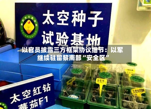 以官员披露三方框架协议细节：以军继续驻留黎南部“安全区”-第2张图片