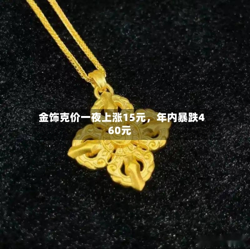 金饰克价一夜上涨15元，年内暴跌460元-第2张图片