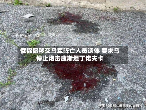 俄称愿移交乌军阵亡人员遗体 要求乌停止炮击康斯坦丁诺夫卡