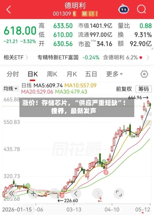涨价！存储芯片，“供应严重短缺”！世界投行	，最新发声-第2张图片