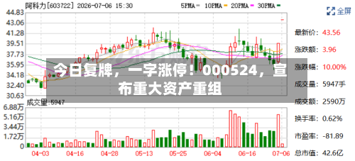 今日复牌，一字涨停！000524	，宣布重大资产重组-第2张图片