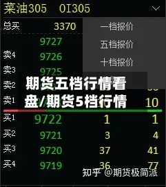 期货五档行情看盘/期货5档行情-第1张图片