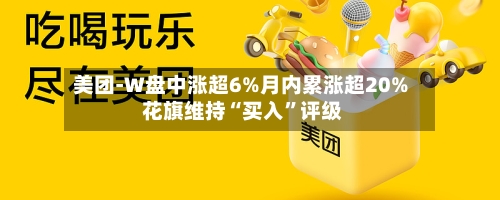 美团-W盘中涨超6%月内累涨超20% 花旗维持“买入”评级-第2张图片