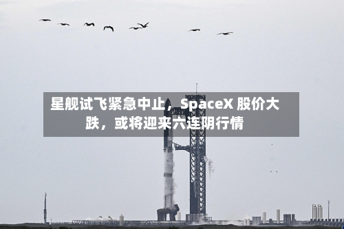 星舰试飞紧急中止，SpaceX 股价大跌，或将迎来六连阴行情-第3张图片