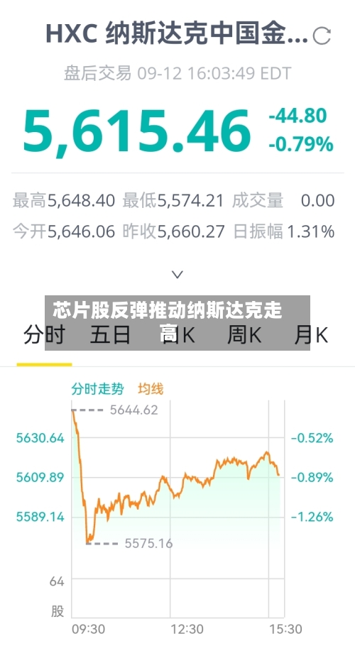 芯片股反弹推动纳斯达克走高-第2张图片