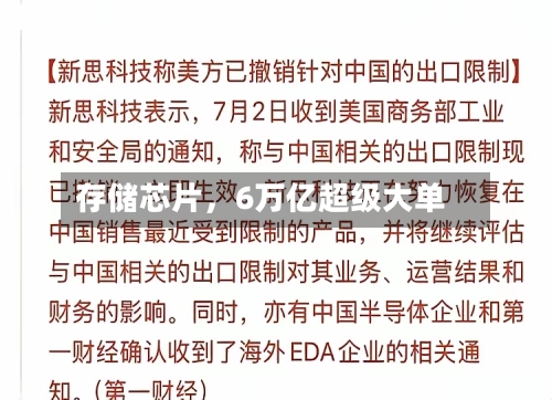 存储芯片	，6万亿超级大单-第2张图片
