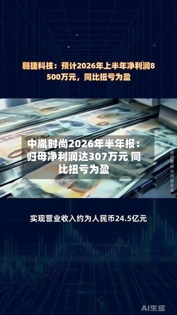 中胤时尚2026年半年报:归母净利润达307万元 同比扭亏为盈