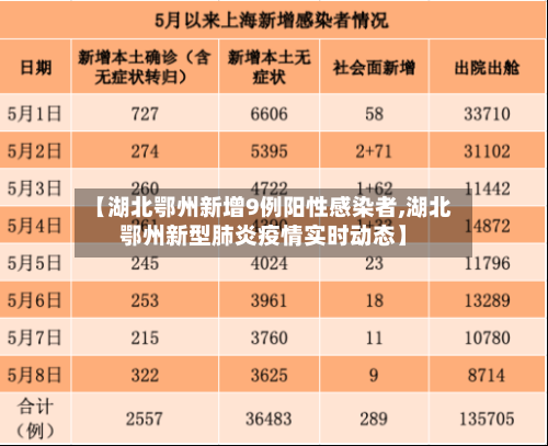 【湖北鄂州新增9例阳性感染者,湖北鄂州新型肺炎疫情实时动态】-第2张图片