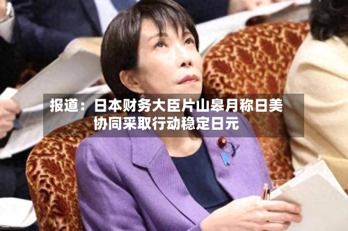 报道:日本财务大臣片山皋月称日美协同采取行动稳定日元