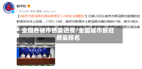 全国各城市感染进度/全国城市新冠感染排名