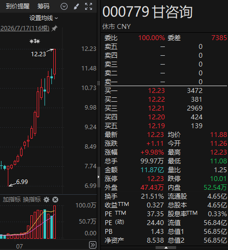 甘咨询紧急澄清！“高盛重仓持有”报道不实